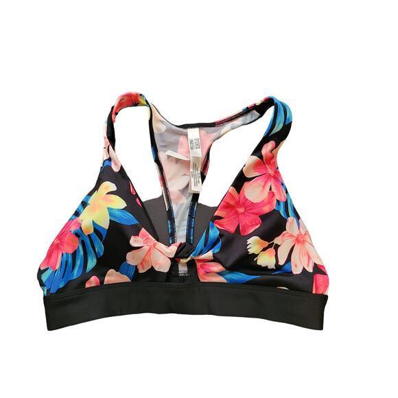 Victoria's Secret Pink Other - Victoria's Secret pink ultimate lightly lined medium floral racerback sports bra